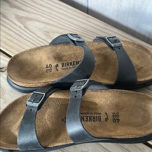 Birkenstock Dark Gray Double-Strap Sandals - Picture 7 of 9